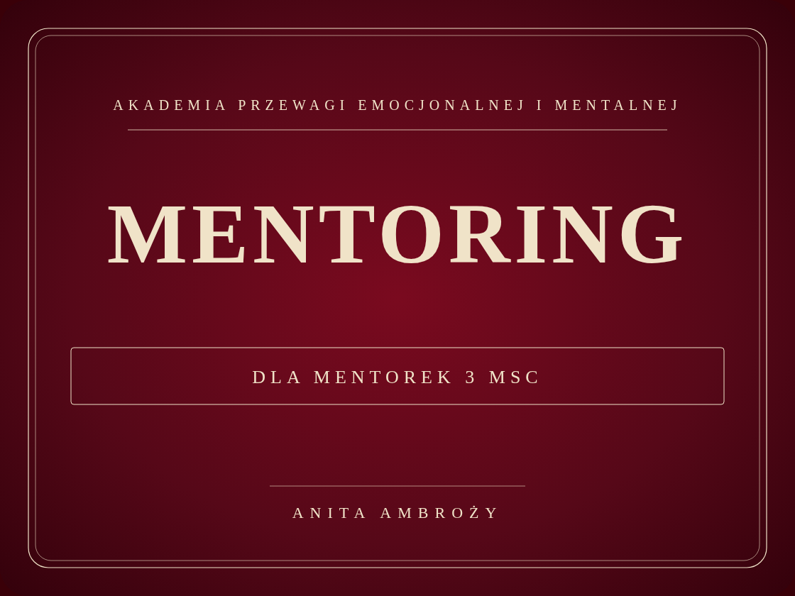 Mentoring dla mentorek