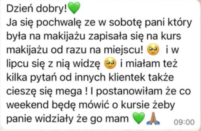 Opinia klientki